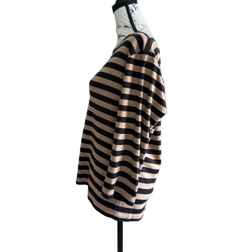 Charter Club Striped Boatneck Top - Picture 3 of 7